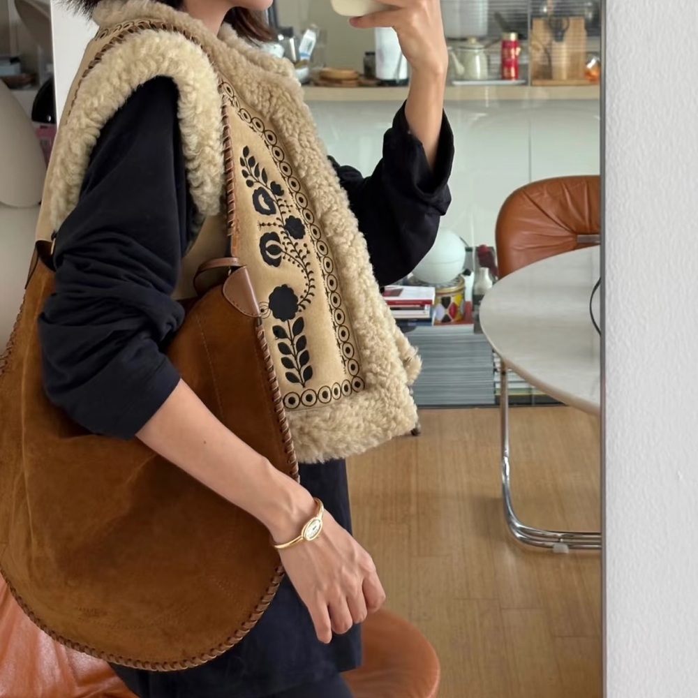 Isabel Marant Oskan Hobo Shoulder bag suede - Picture 6 of 9